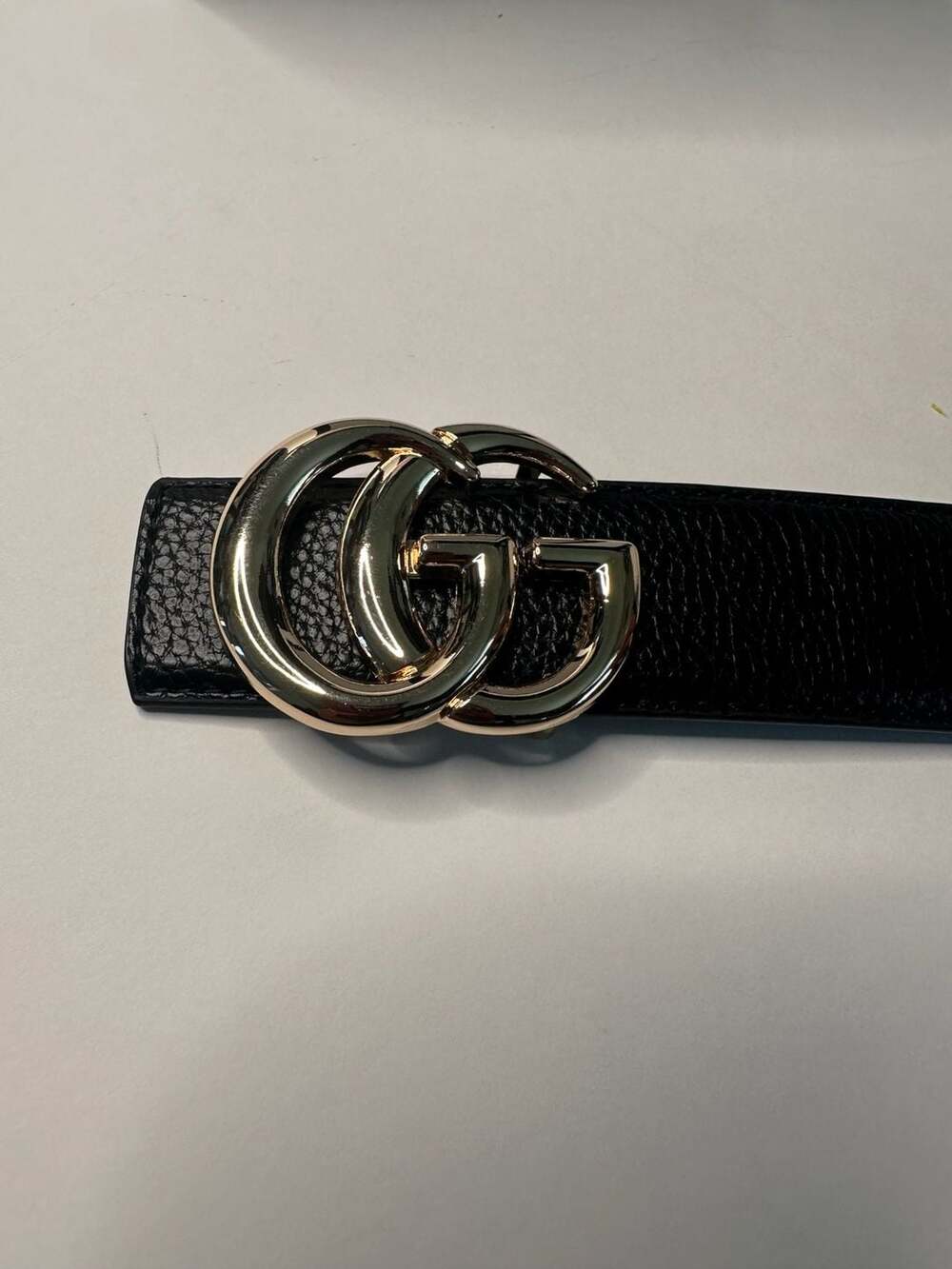 Gucci GG Marmont Black Leather Belt with Gold Buckle Size 100/40 - Picture 5 of 6